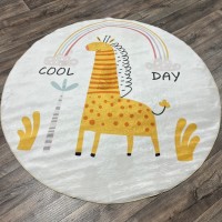 Турецкий ковер Kids 105 Крем круг